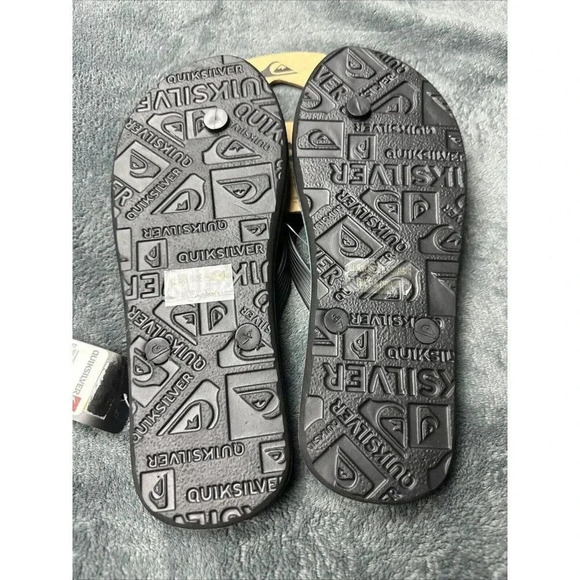 Quiksilver Men’s Molokai Sunset Flip Flop Black Sandals Size 7 - Picture 15 of 16